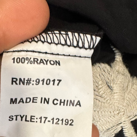 Solitaire Women’s Off the Shoulder Embroidered Top - Picture 9 of 10